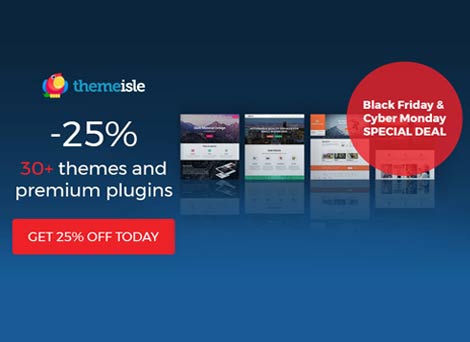 Themeisle Black Friday Offer