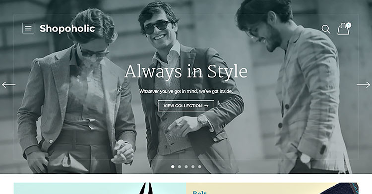 Shopoholic Ecommerce WP Theme