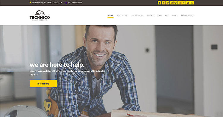 Technico Building Construction WP Theme