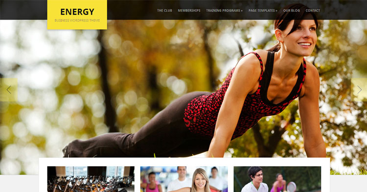 Download Energy Gym Fitness Business WP Theme Now!