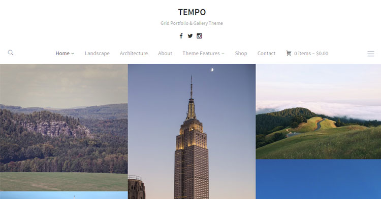 Download Tempo Photography Portfolio WP Theme now!