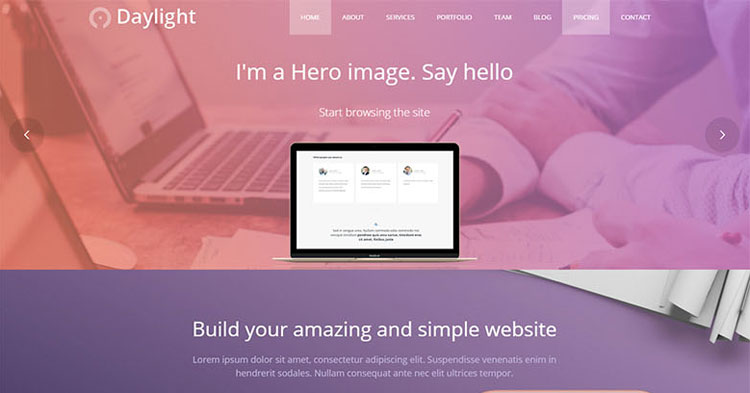 Daylight Business WordPress Theme