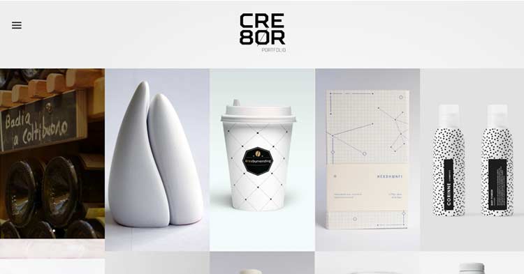 CRE8OR Minimal Portfolio WP Theme