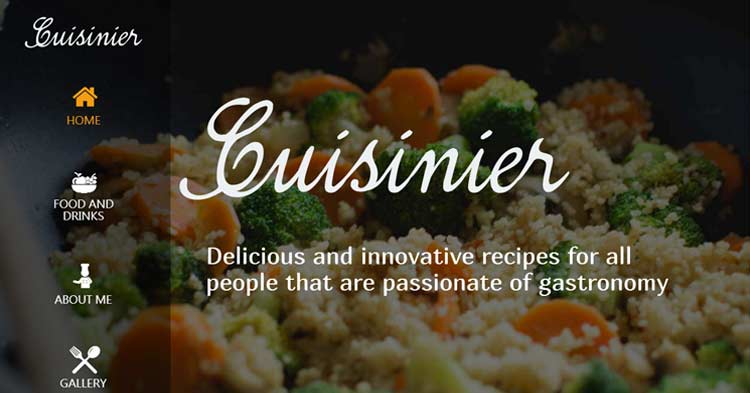 Download Cuisinier Food Blog WordPress Theme now!