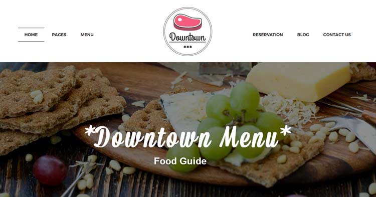 Download Downtown Restaurant WordPress Theme Now!