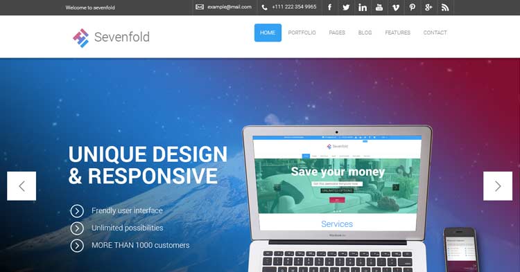 Sevenfold Creative Agency WP Theme