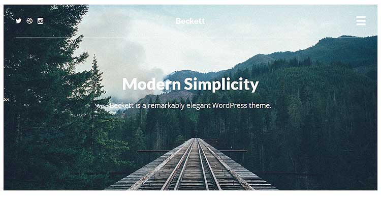 Download Beckett WordPress Theme now!