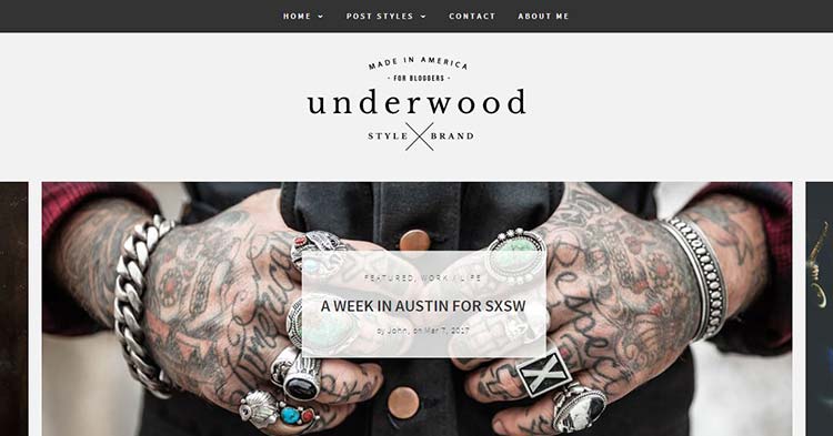 Download Underwood Blogging WordPress Theme Now!