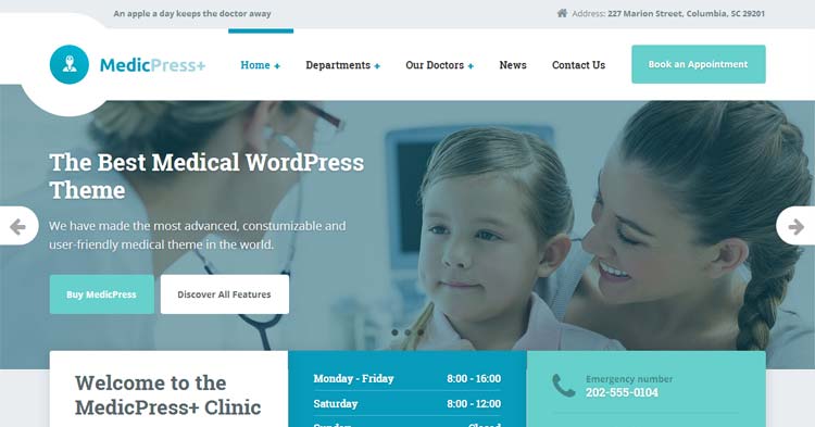 Download MedicPress Medical Clinic WP Theme now!