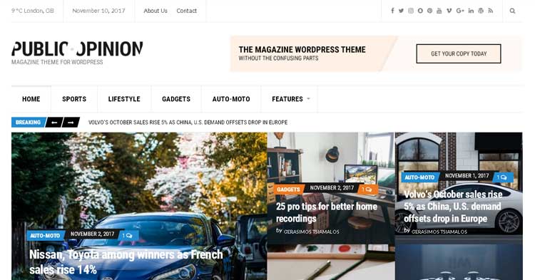 Download Public Opinion WordPress Theme Now!