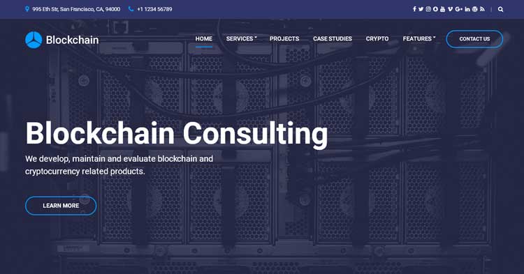 Blockchain Cryptocurrency WordPress