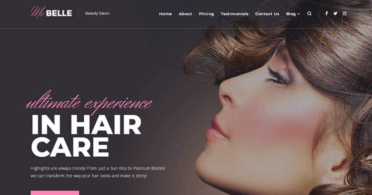 Download MaBelle Beauty Salon WordPress Theme Now!