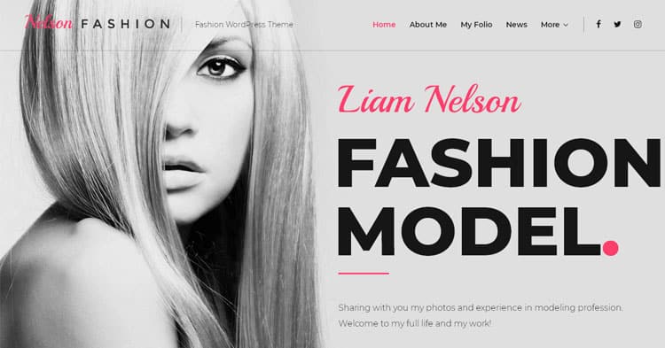 Download Nelson Fashion Model Agency WP Theme now!