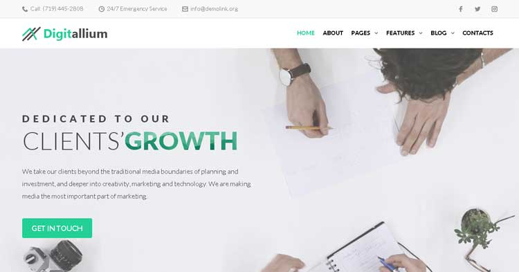 Download Digitalium Marketing Agency WordPress Theme Now!