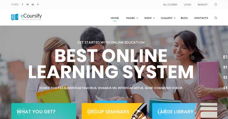 ECoursify LMS Online Courses WP Theme