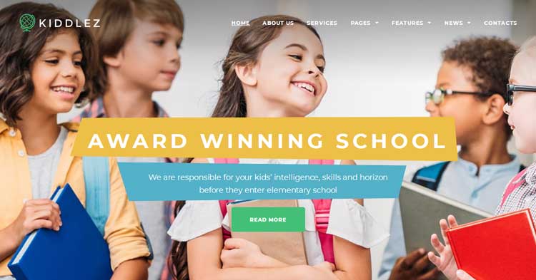 Download Kiddlez Primary School WordPress Theme now!