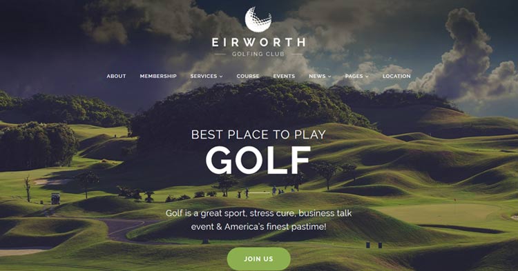 Download Eirworth Golf Club WordPress Theme Now!