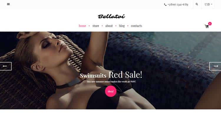 Bellatoi Lingerie WooCommerce Theme