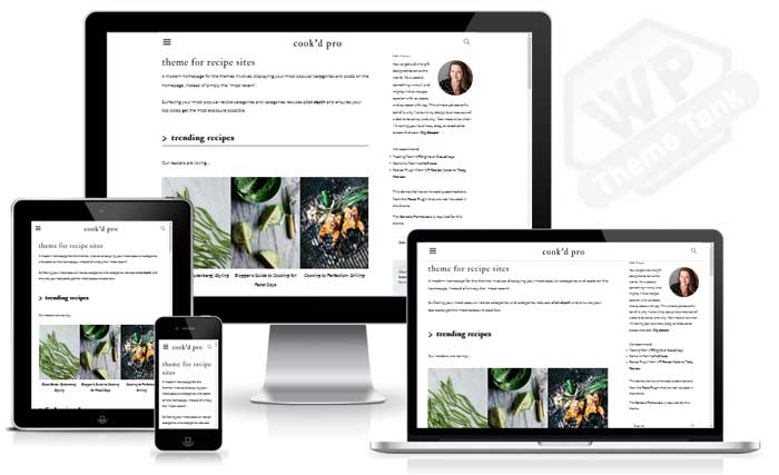 Download Cookd Pro - A Minimalist Food / Recipe Blogging WordPress Theme