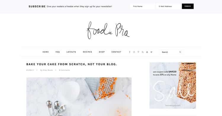 Foodie Pro Theme For Food Blogs