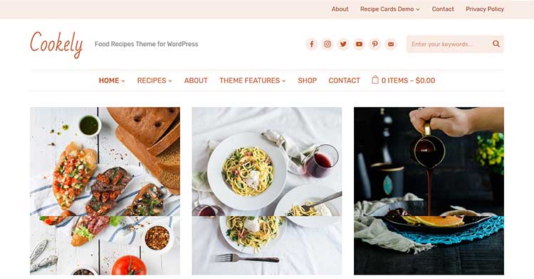 Download Cookely Food Blog Magazine Theme Now!