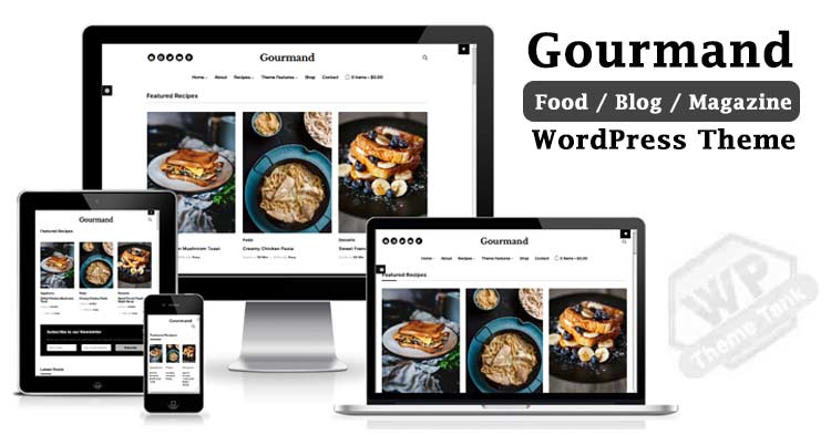 Gourmand - Brand New, Classy WordPress Theme for Your Food Blog - Download and try on your website!