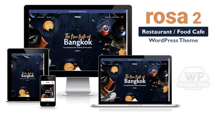 Rosa 2 - the best-selling restaurant WordPress theme