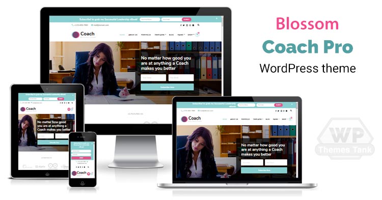 BlossomThemes - Download Blossom Coach Pro WordPress Theme for Female life coaches, health coaches, mentors, speakers, and therapists.