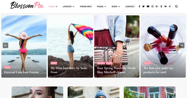 Blossom Pin Pro Pinterest Style WP Theme