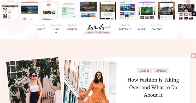 Sarada Fashion Lifestyle Blog WP Theme