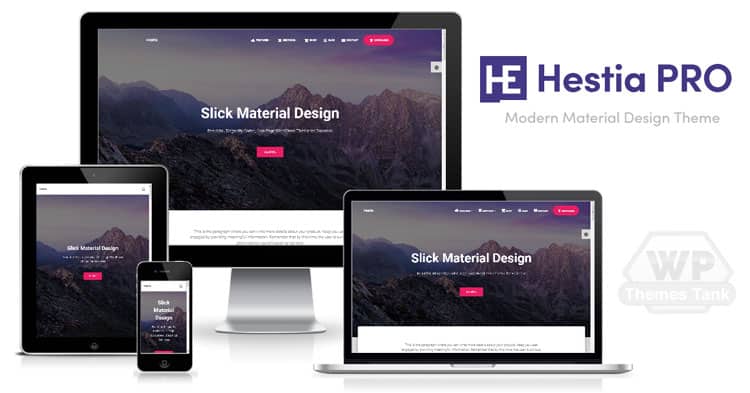 Themeisle - Download Hestia Pro WordPress Material Design Theme for professional websites