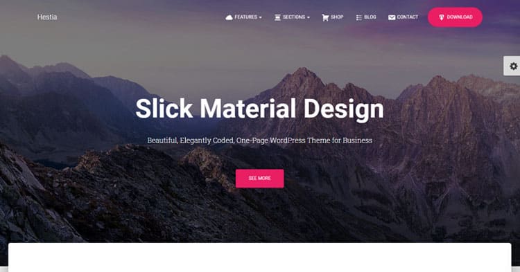 Hestia Pro One Page WordPress Theme