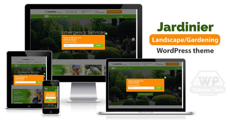 Jardinier- Gardening / Landscaping WordPress Theme Download