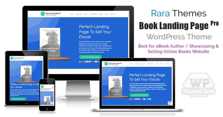 Download RaraThemes - Book Landing Page Pro - [Unique] Online Book Selling WP Theme