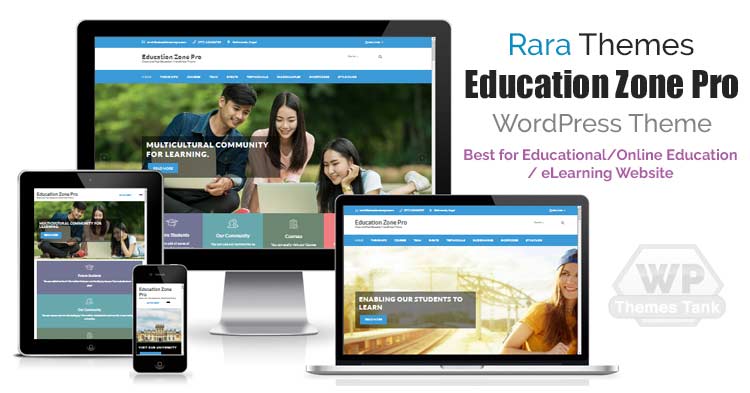 Download RaraThemes - Education Zone Pro WordPress Theme for Educational Institute / School / College websites