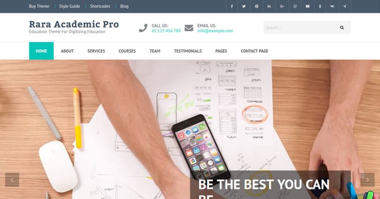 Download Rara Academic Pro Education WordPress Theme now!