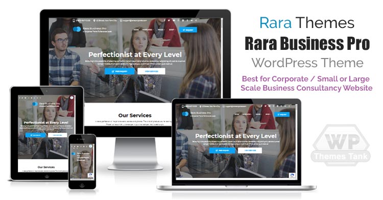 Download RaraThemes - Rara Business Pro WordPress Theme for all types of Business / Corporate websites