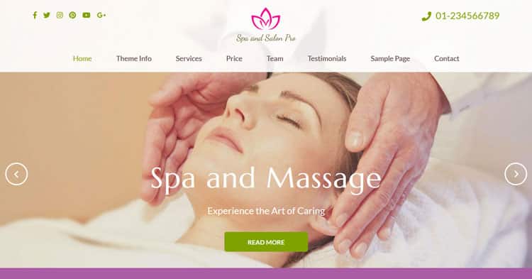 Download Spa and Salon Pro Spa Massage Theme now!