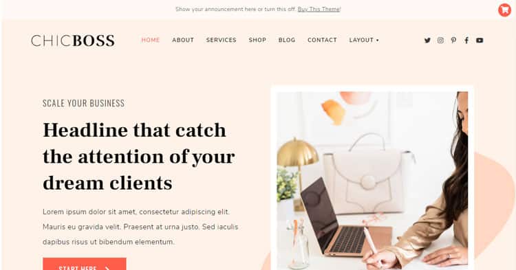 ChicBoss Digital Biz Owners WordPress Theme