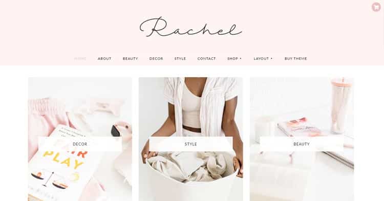 Rachel Lifestyle Blog WordPress Theme