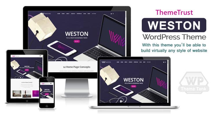 Download ThemeTrust - Weston WordPress Theme for creative agencies, business and freelancer websites