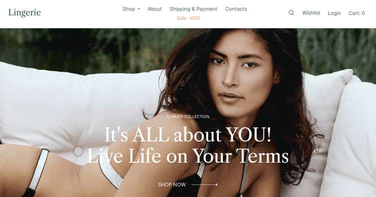 Lingerie Shop WooCommerce Theme