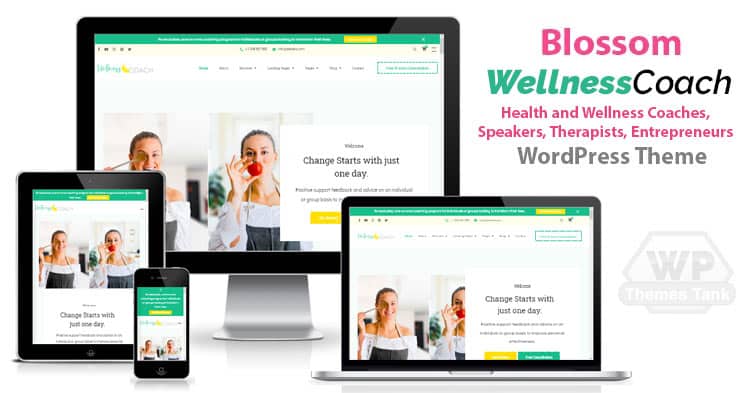 BlossomThemes - Download Wellness Coach WordPress Theme for Personal Trainers, health coaches, mentors, therapists etc.