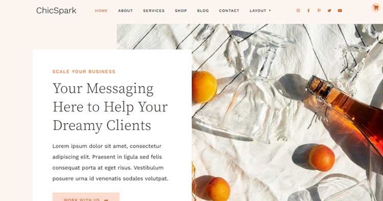 ChicSpark Service Business WordPress Theme