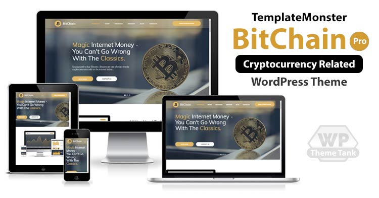 Download BitChain Pro Theme - TemplateMonster Cryptocurrency related WordPress theme