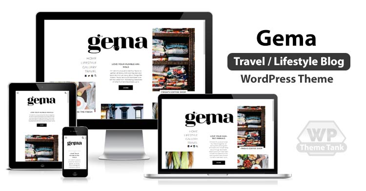 Download Pixelgrade - Gema Multipurpose Blogging WordPress theme for personal or lifestyle or fashion or travel bloggers