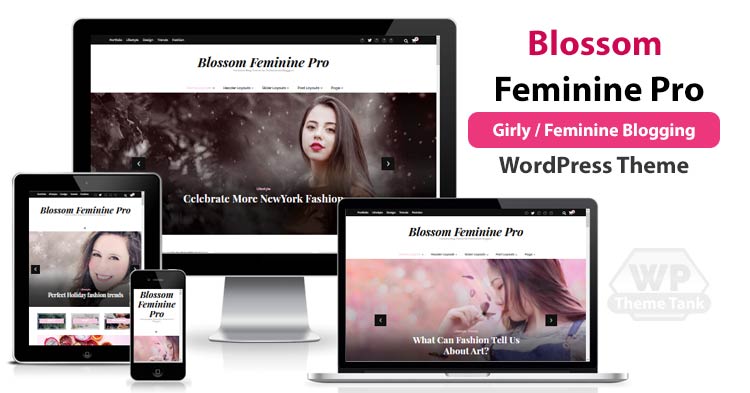 BlossomThemes - Download Blossom Feminine Pro WordPress Theme for girly / feminine blogs