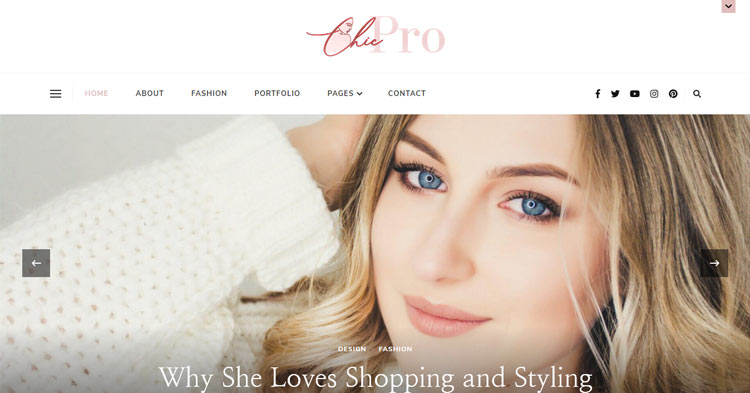 Download Chic Pro Feminine Blog WordPress Theme now!