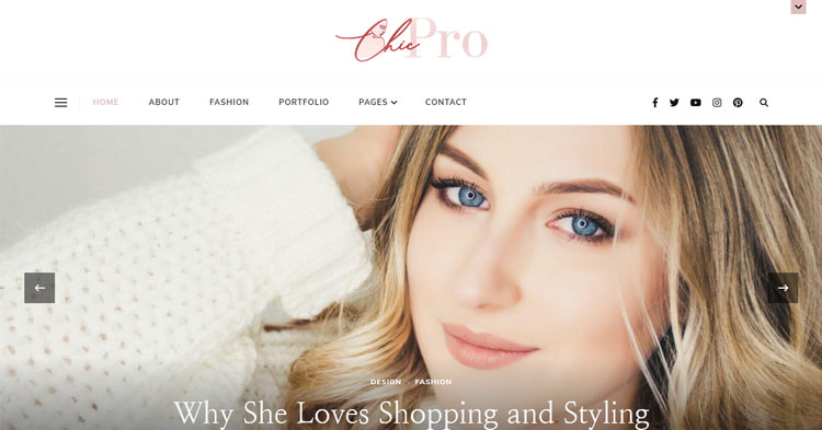 Chic Pro Feminine Blog WordPress Theme