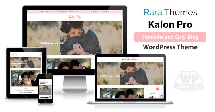 Rarathemes - Download Kalon Pro WordPress Theme for creating girly / feminine blogs